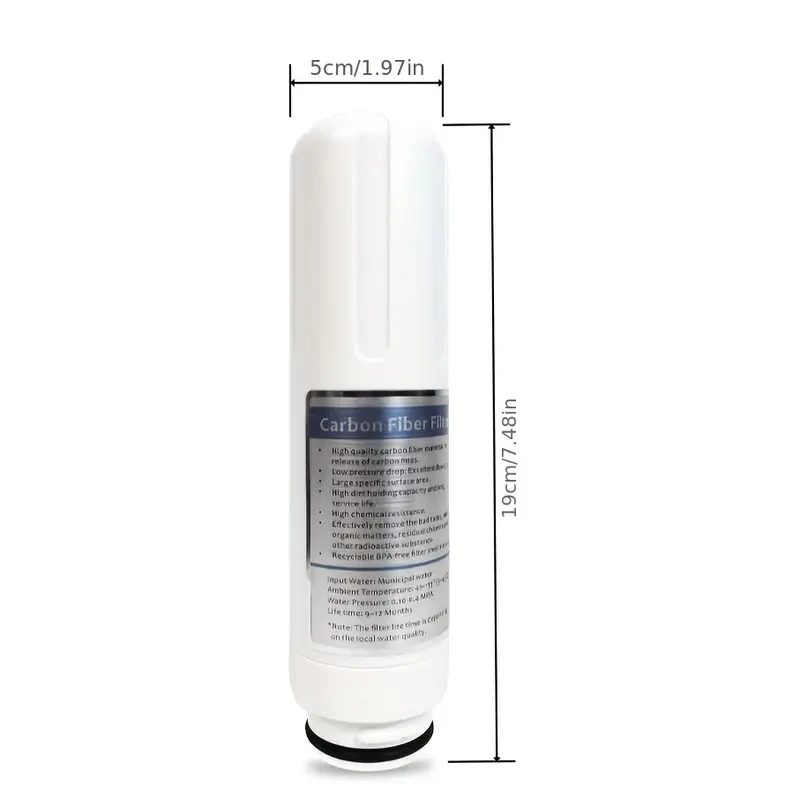 Reemplazo de filtro de carbón activo: mejora la purificación del agua, elimina impurezas, olores y cloro. Compatible únicamente con el purificador ionizador de agua alcalina 729.