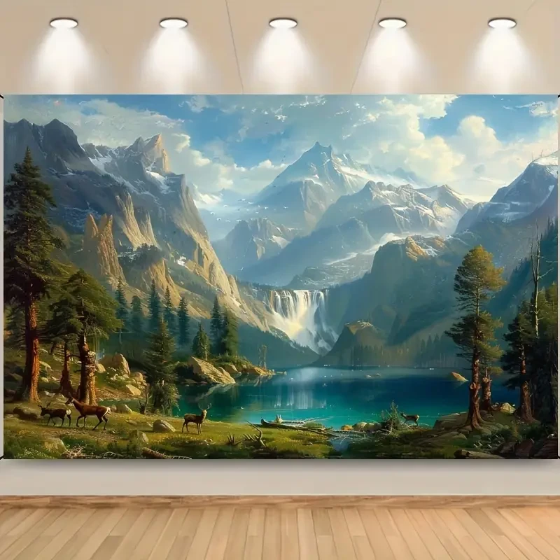 Decoración de pancartas de fondo para fotografía de Sierra Nevada en California