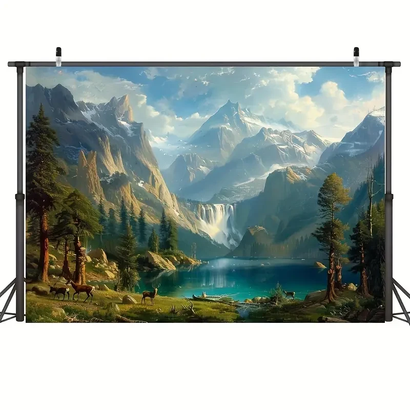 Decoración de pancartas de fondo para fotografía de Sierra Nevada en California