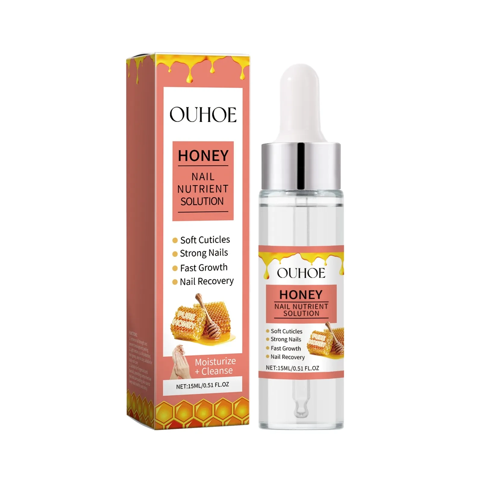 Aceite hidratante de miel para el cuidado de las uñas