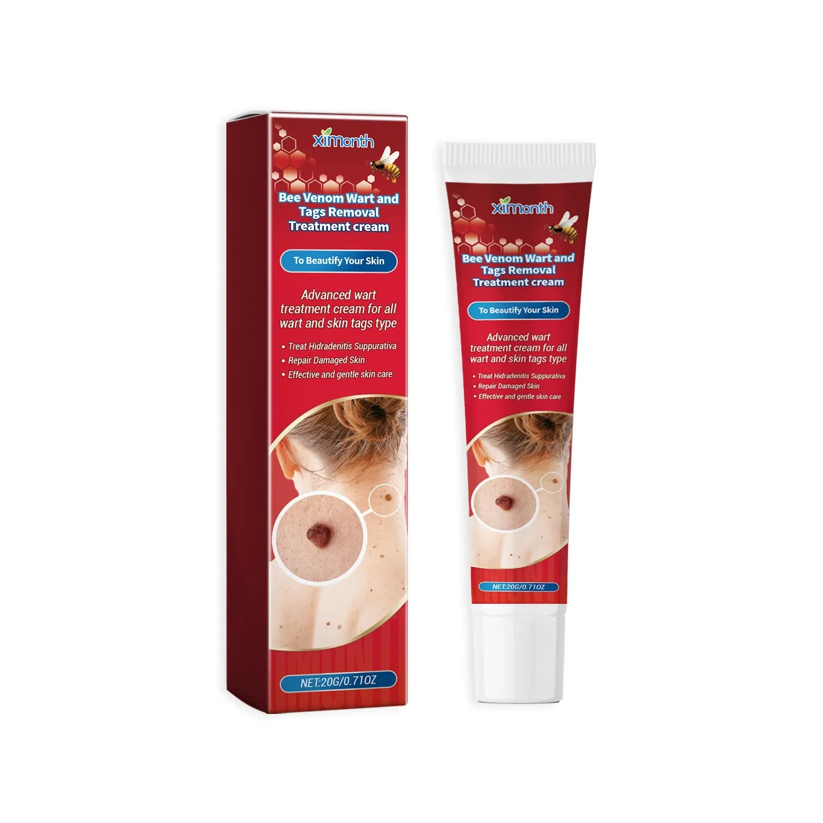 Crema para el cuidado del cuello de abeja