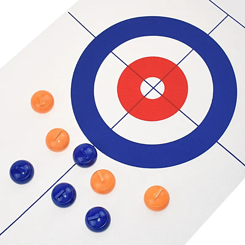 Mesa de juego de bolos y curling, mesa de tejo, mesa de curling, mesa de tejo plegable, regalos para fiestas familiares para niños