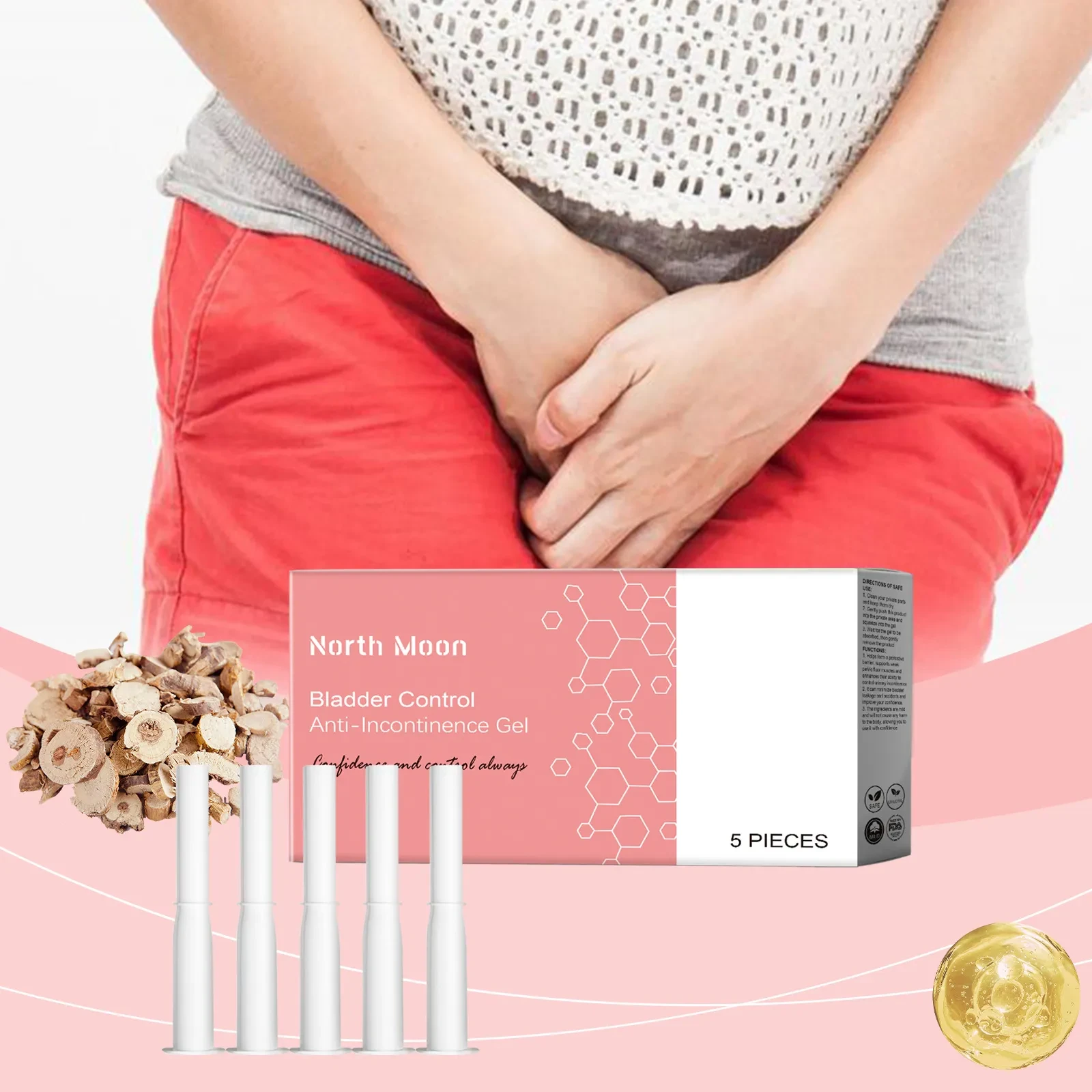 Gel para el control de la vejiga, fórmula suave