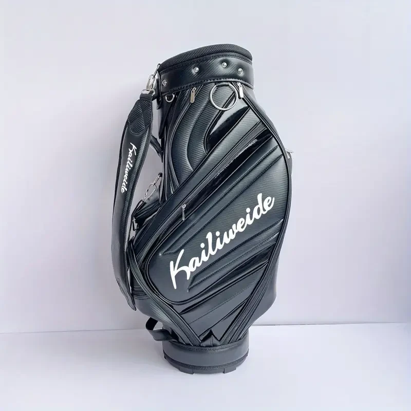 Bolsa de transporte para palos de golf ligera, resistente al agua y de primera calidad, con divisor de 5 vías y sistema de doble correa.