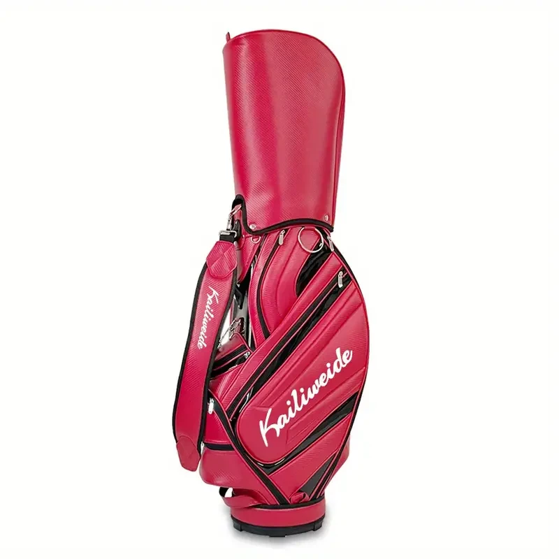 Bolsa de transporte para palos de golf ligera, resistente al agua y de primera calidad, con divisor de 5 vías y sistema de doble correa.