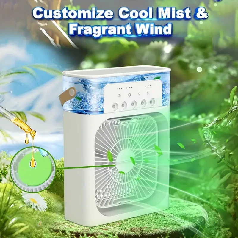 Ventilador de aire acondicionado humidificador multifuncional