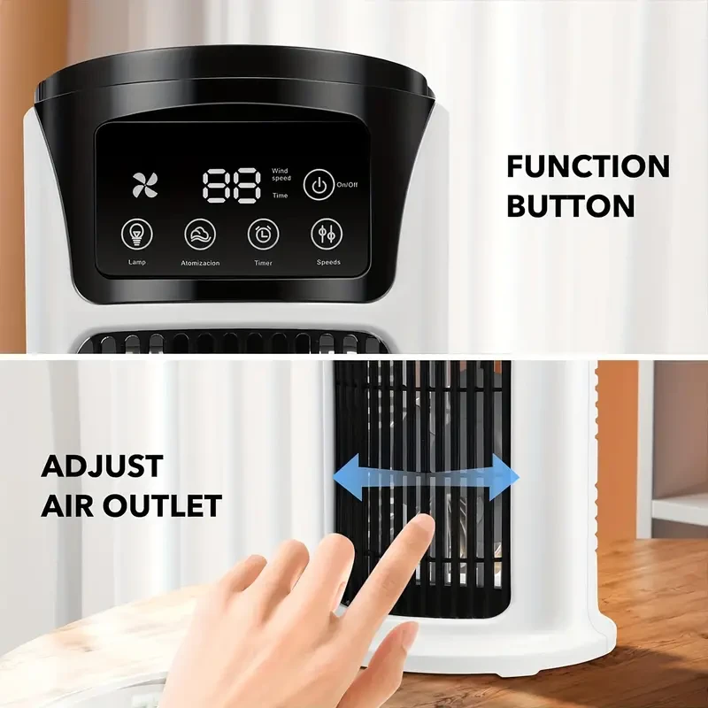 Aire acondicionado portátil 3 en 1, humidificador y ventilador