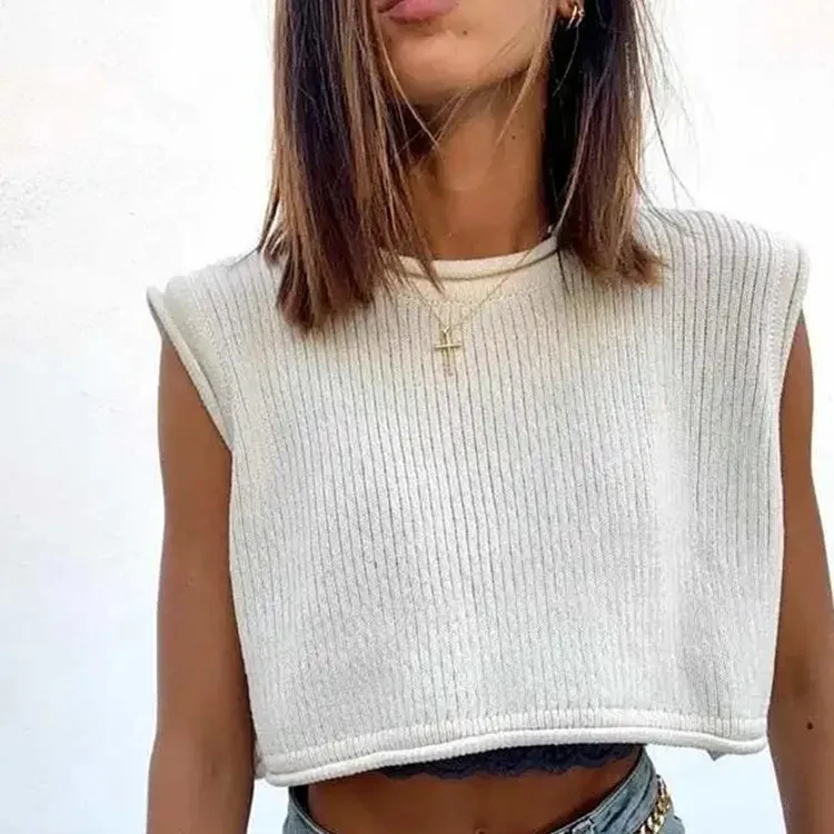 Chaleco de punto para mujer