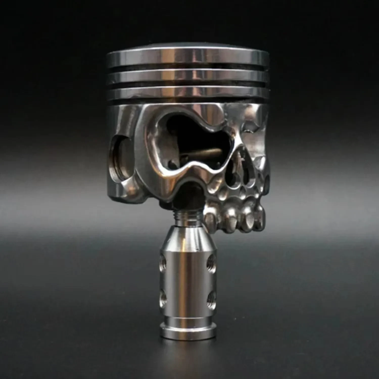 Perilla de cambio de calavera para motocicleta