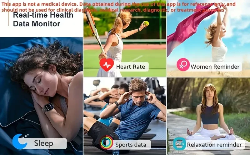 Reloj inteligente de 2.01" con monitor de temperatura corporal y sueño, con llamadas inalámbricas (contestar, realizar y rechazar llamadas) para hombres y mujeres, monitor de actividad física con más de 100 modos deportivos, voz con IA y calculadora, comp