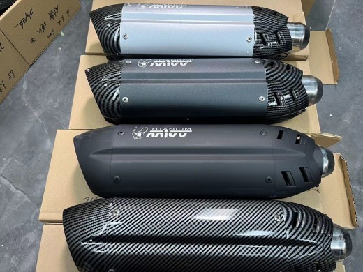 Modificación del tubo de escape de motocicleta de 51 mm