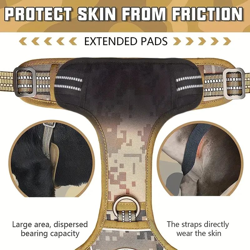 Correa para perros con cómodo mango acolchado e hilos altamente reflectantes para perros