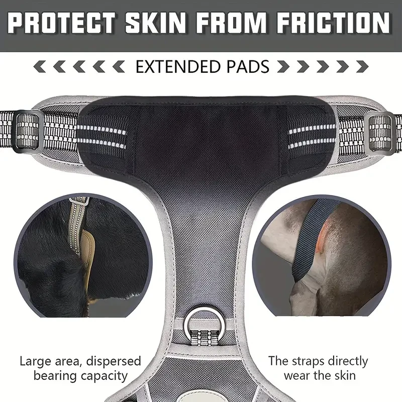 Correa para perros con cómodo mango acolchado e hilos altamente reflectantes para perros