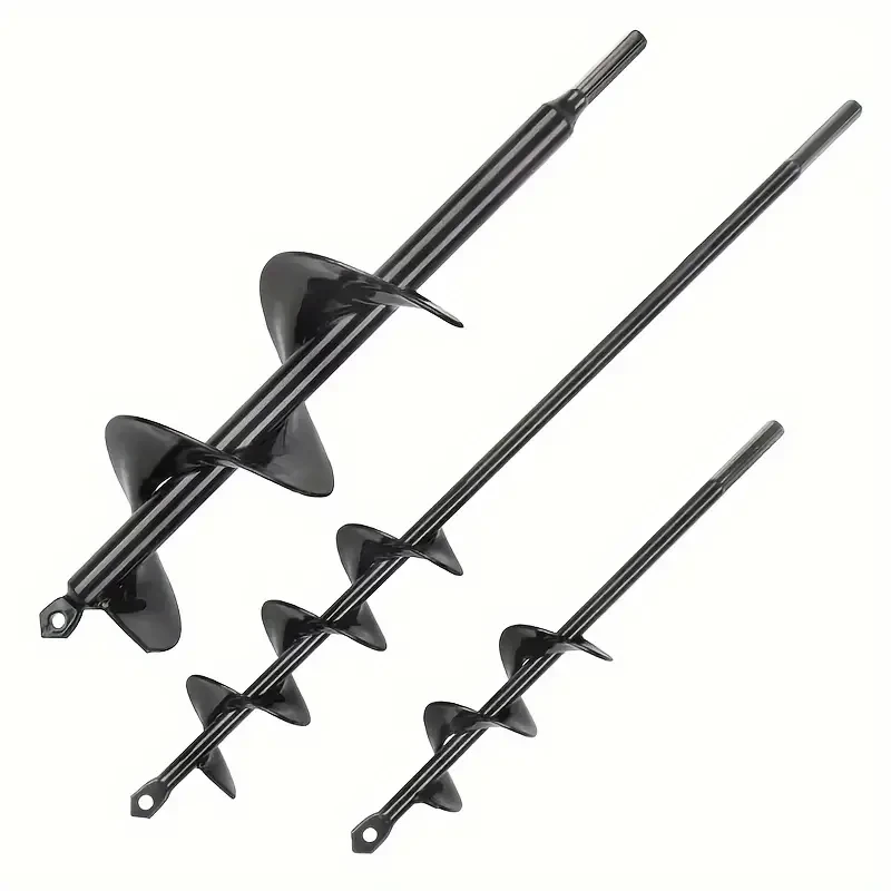 Juego de brocas de barrena KENDO de 4 piezas, espiral de carburo para plantar