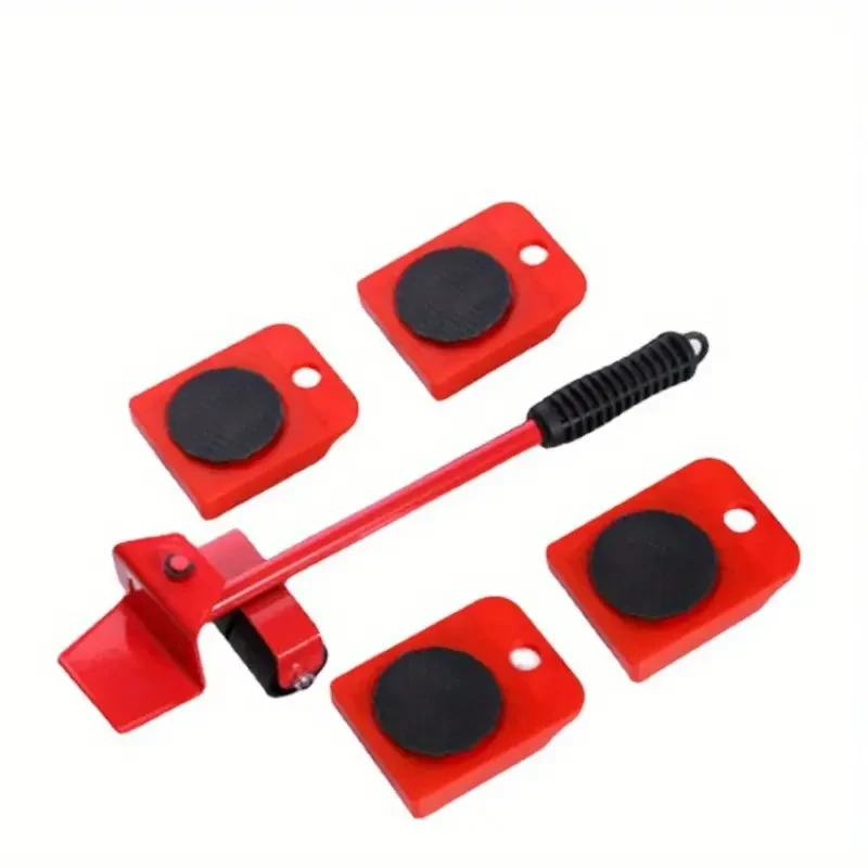 Dispositivo para mover muebles pesados, conjunto de cinco piezas, sistema para mover muebles, herramienta para mover, herramienta para mover, herramienta de hardware