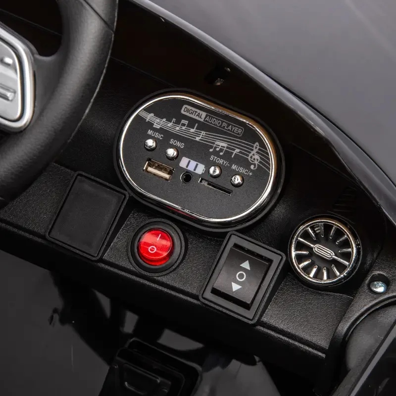 Coche infantil CLS 350 de 12 V con licencia: juguetes en miniatura, divertidos y originales, con control remoto para padres, suspensión en las cuatro ruedas, pantalla de potencia, control de volumen de música, luces LED, MP3, USB/SD y velocidad ajustable
