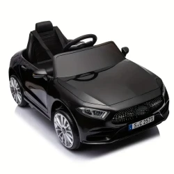 Coche infantil CLS 350 de 12 V con licencia: juguetes en miniatura, divertidos y originales, con control remoto para padres, suspensión en las cuatro ruedas, pantalla de potencia, control de volumen de música, luces LED, MP3, USB/SD y velocidad ajustable 