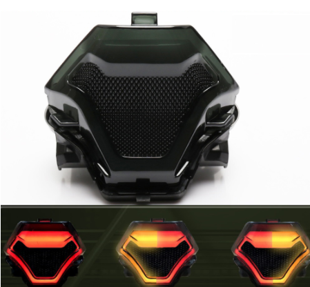 Luz trasera de motocicleta retro