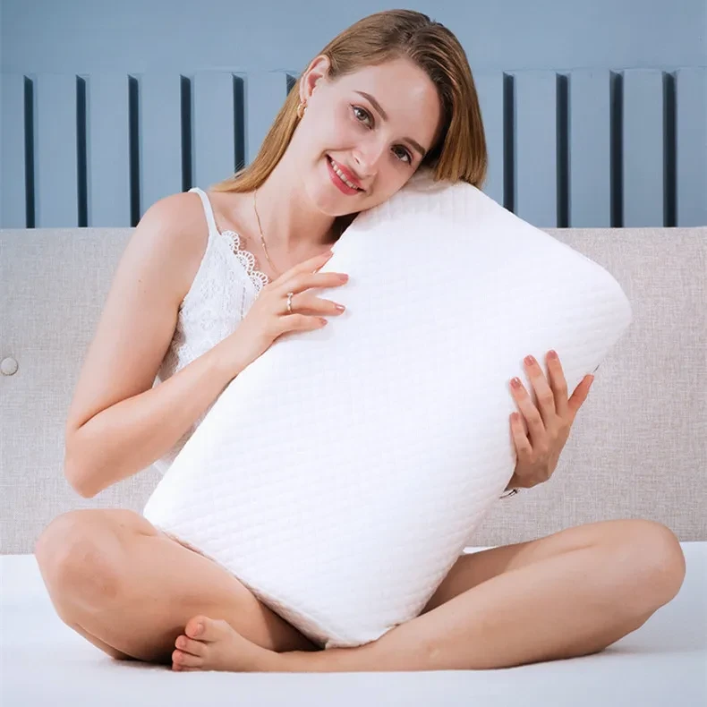 Almohada de algodón viscoelástico que recupera su forma lentamente
