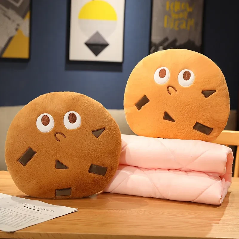 Peluche de almohada con forma de galleta