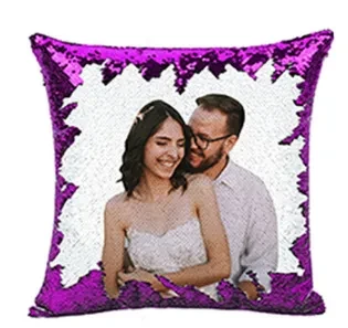 Almohada de regalo personalizada con lentejuelas mágicas