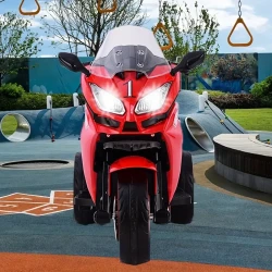 Coche eléctrico para niños de 12 V con ruedas de entrenamiento, ruedas ligeras, luces musicales autónomas eléctricas, juguetes de control remoto para bebés, regalo de Año Nuevo, Navidad, Halloween, regalo de cumpleaños