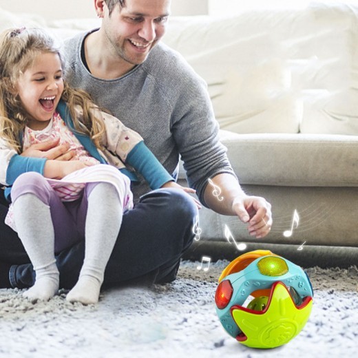 Juguetes educativos para gatear con pelota rodante para bebés