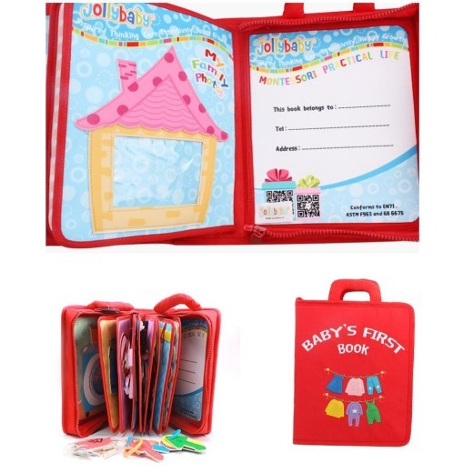 Juguetes de educación temprana para niños Libro de tela para bebés Libro digital
