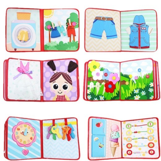 Juguetes de educación temprana para niños Libro de tela para bebés Libro digital