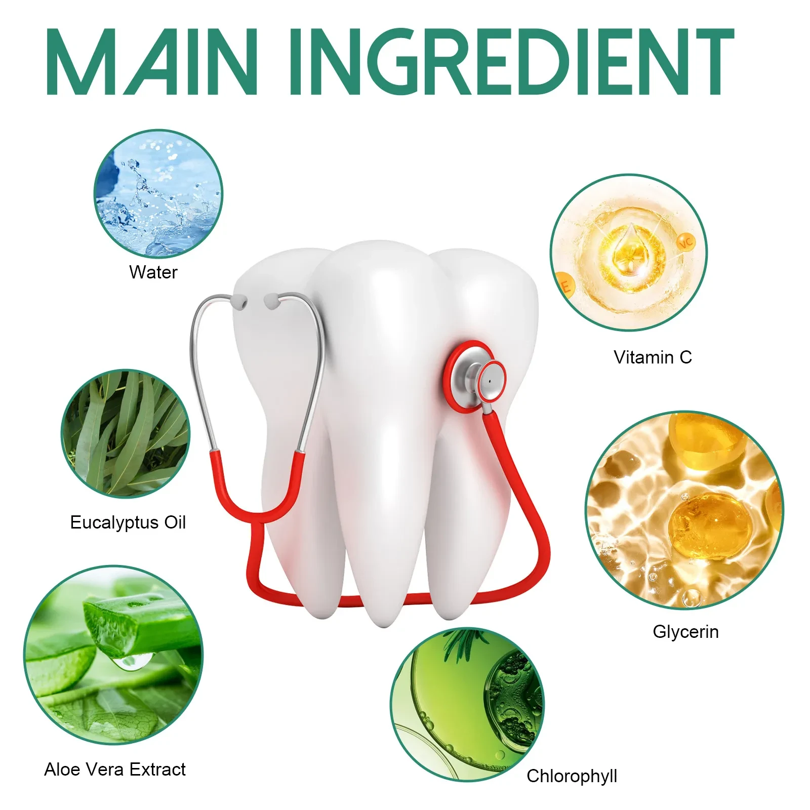 Gotas reparadoras de encías, alivio de encías, espuma periodontal