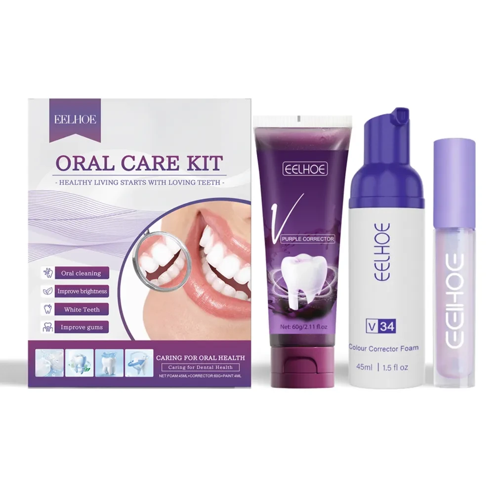 Kit para el cuidado de los dientes blancos y brillantes