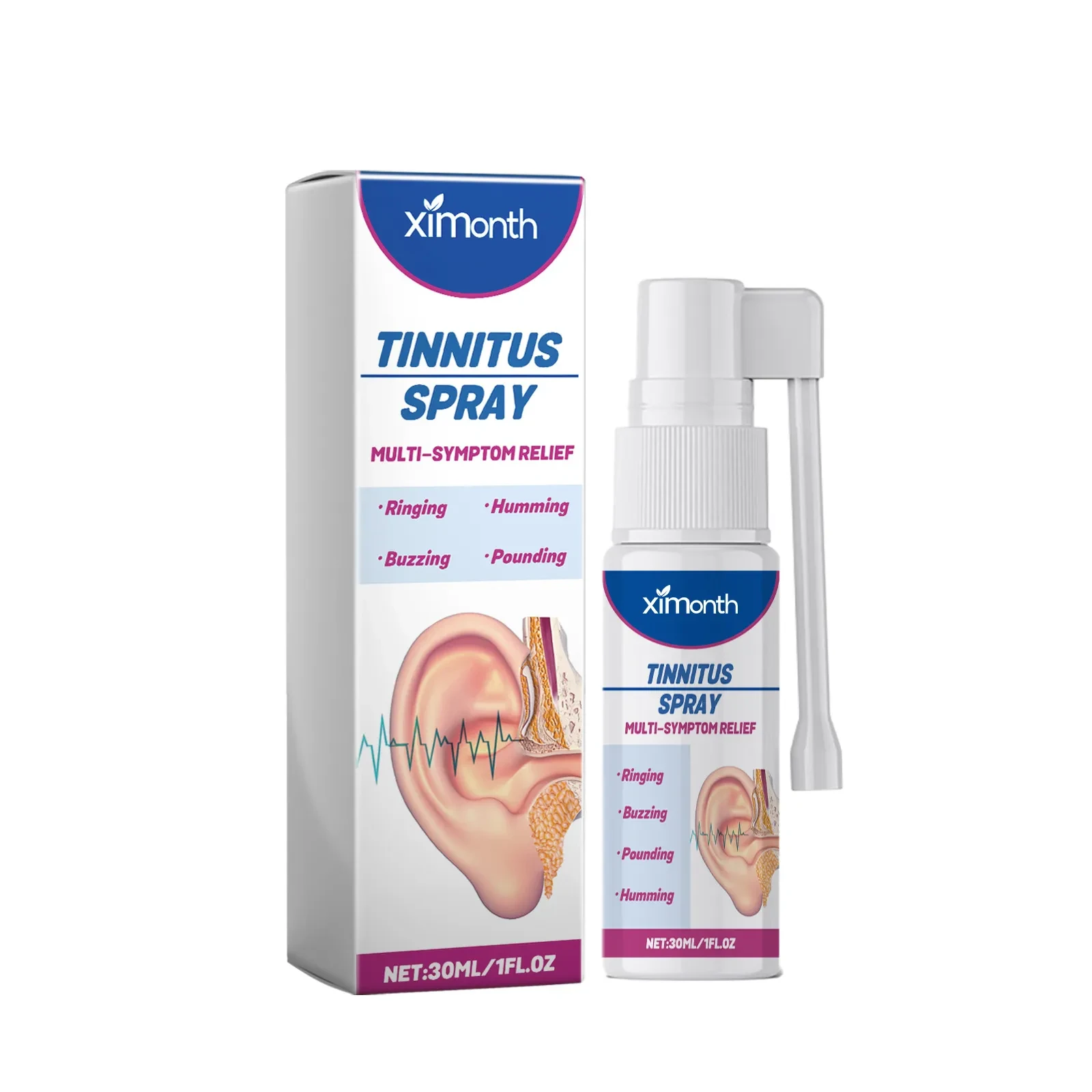 Spray limpiador para aliviar el tinnitus