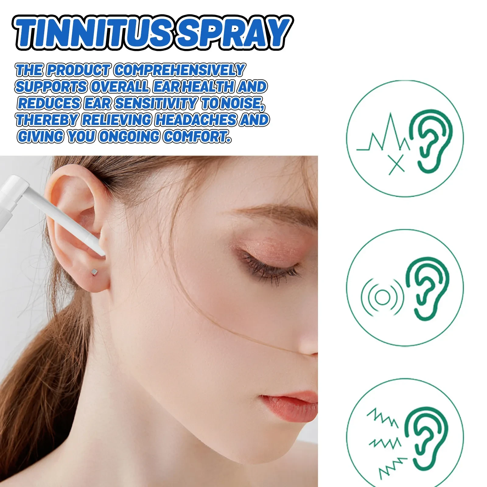 Spray limpiador para aliviar el tinnitus