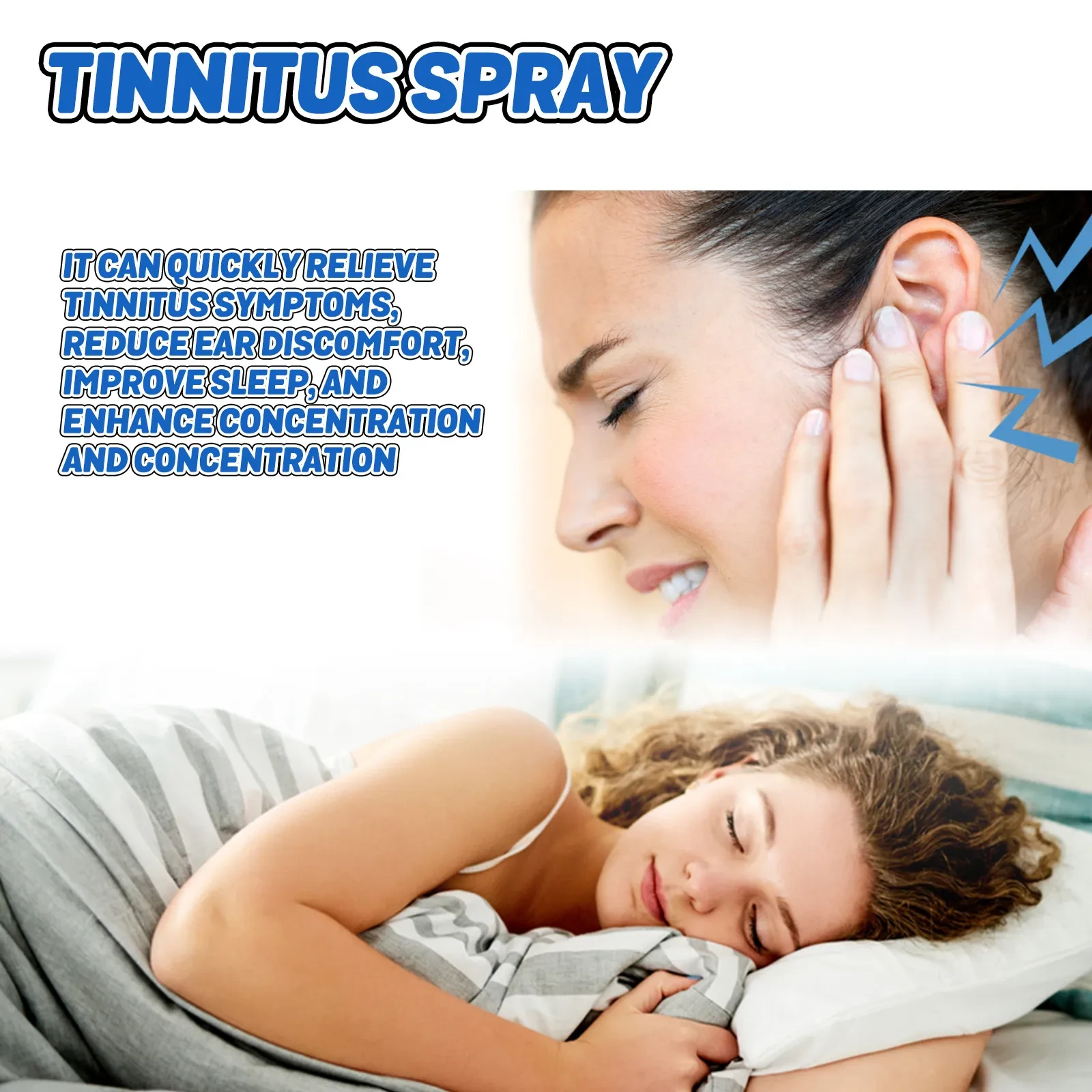 Spray limpiador para aliviar el tinnitus