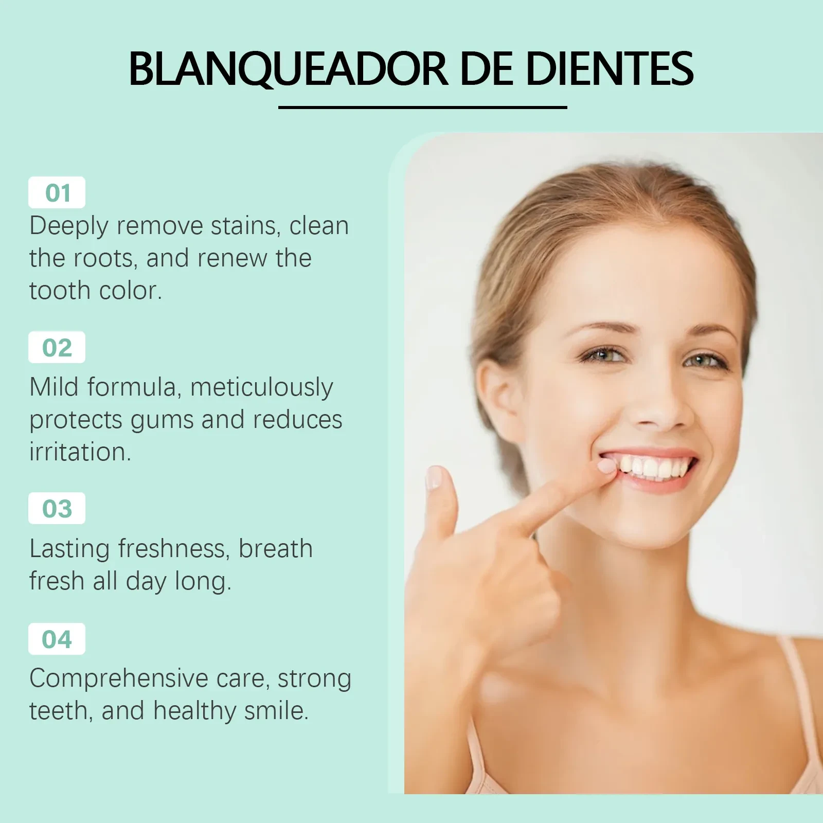 Mousse dental de limpieza suave