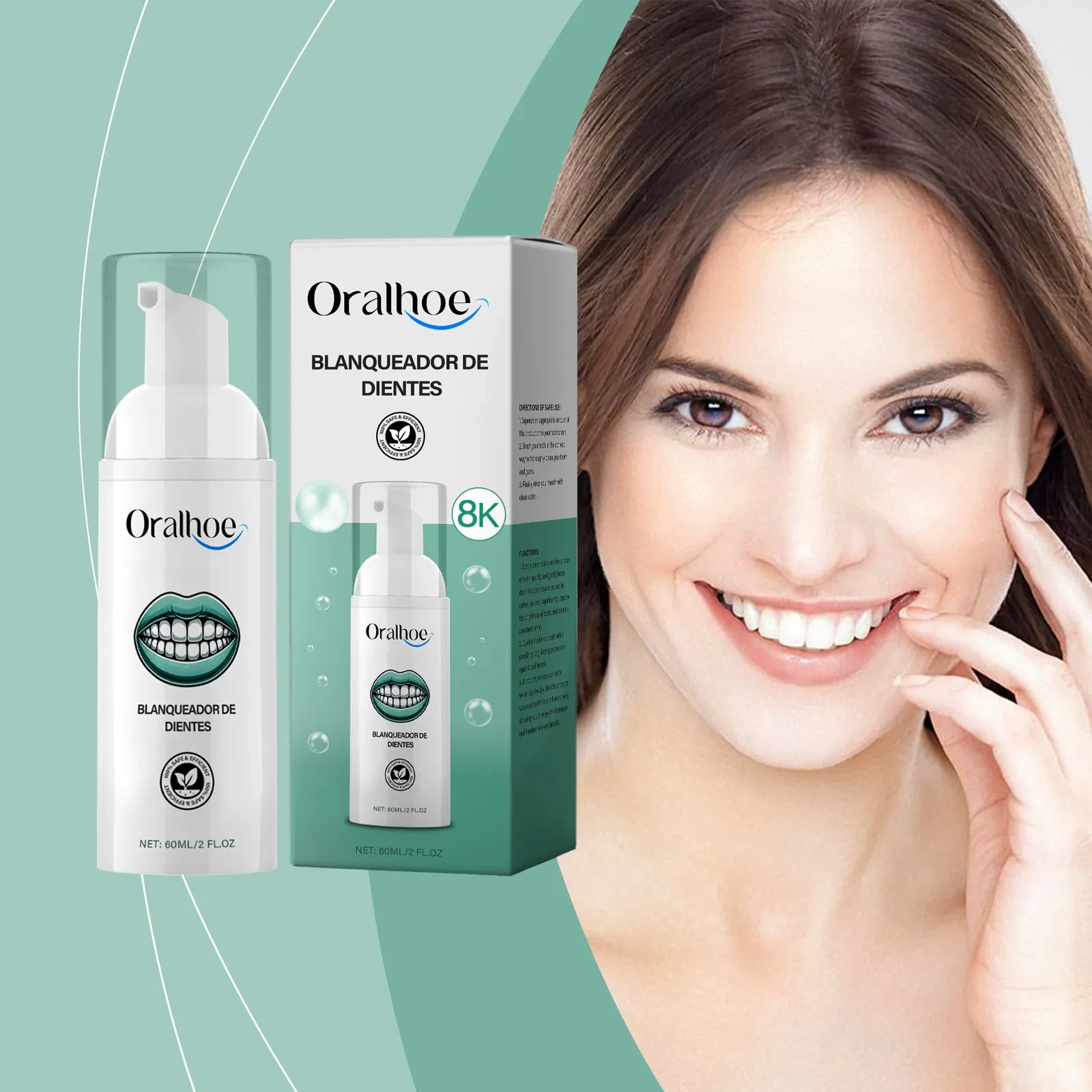 Mousse dental de limpieza suave