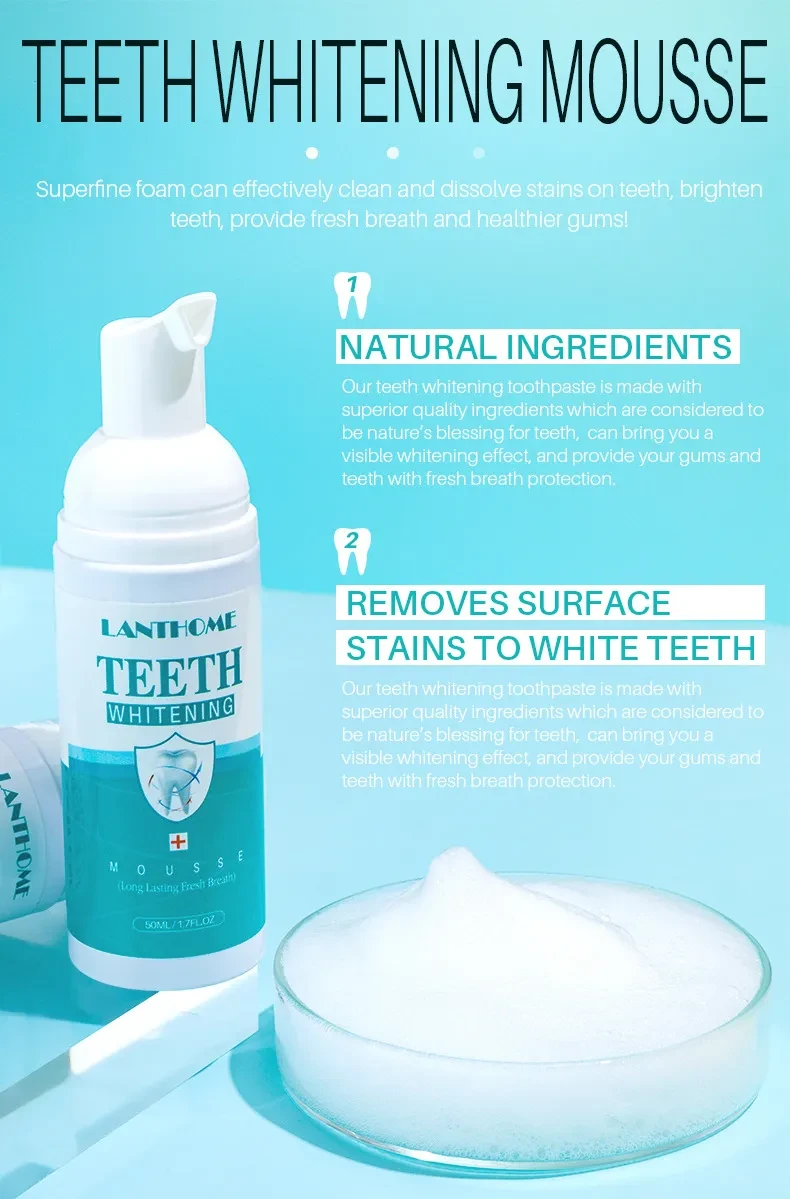 Mousse dental de limpieza suave