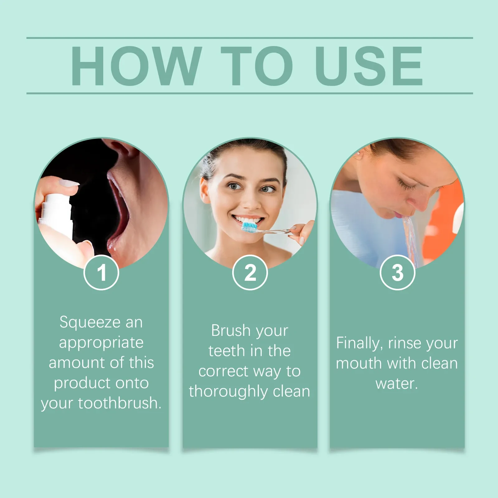 Mousse dental de limpieza suave