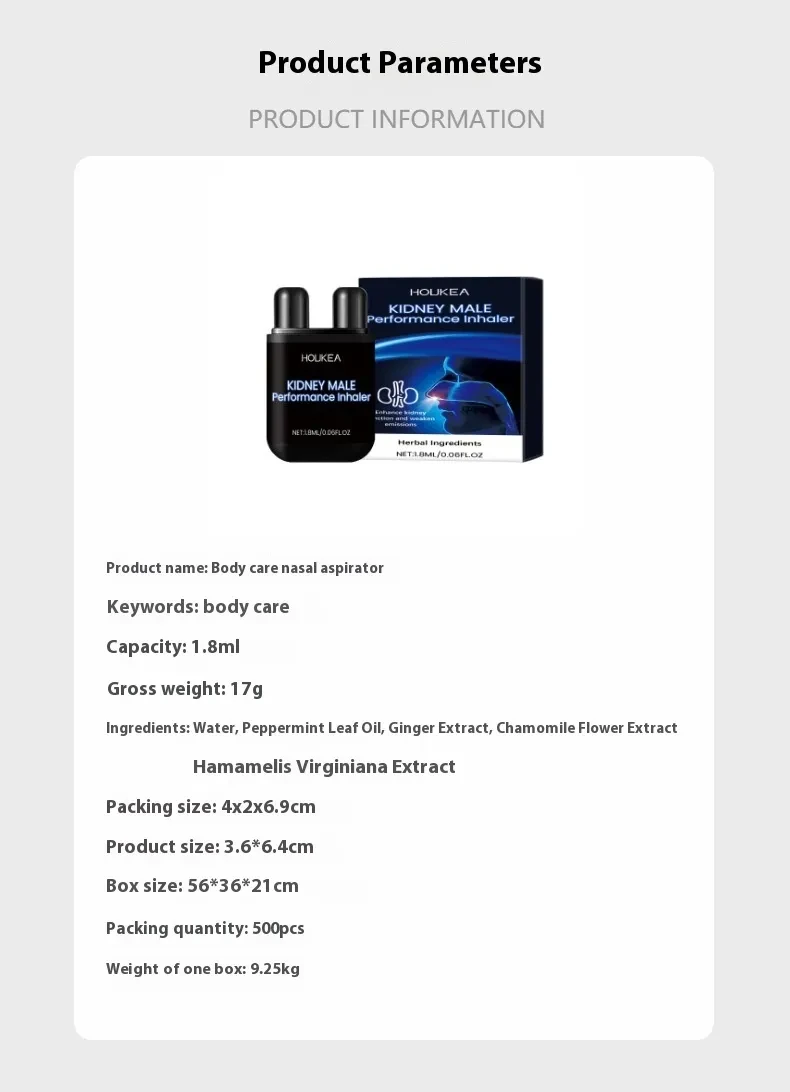 Aspirador nasal para el cuidado corporal de limpieza