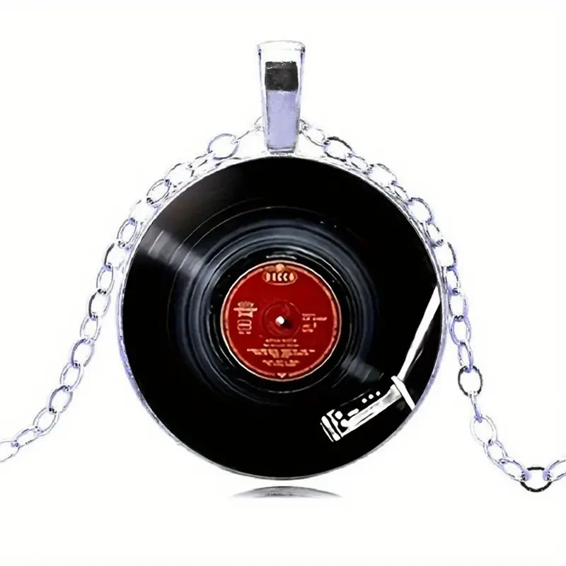 Llavero con tocadiscos de vinilo vintage