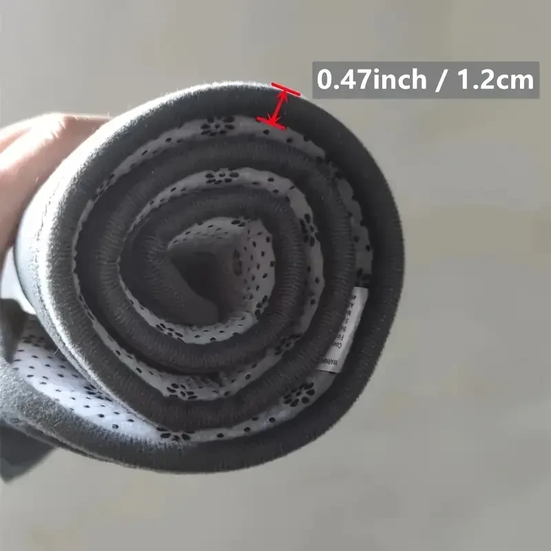 Alfombra de baño antideslizante de poliéster grueso para puerta de ducha, felpudo de entrada semicircular, lavable a mano, pelo corto, hecha a máquina, 660 g/1,2 cm de grosor, ideal para decoración de cocina y baño.