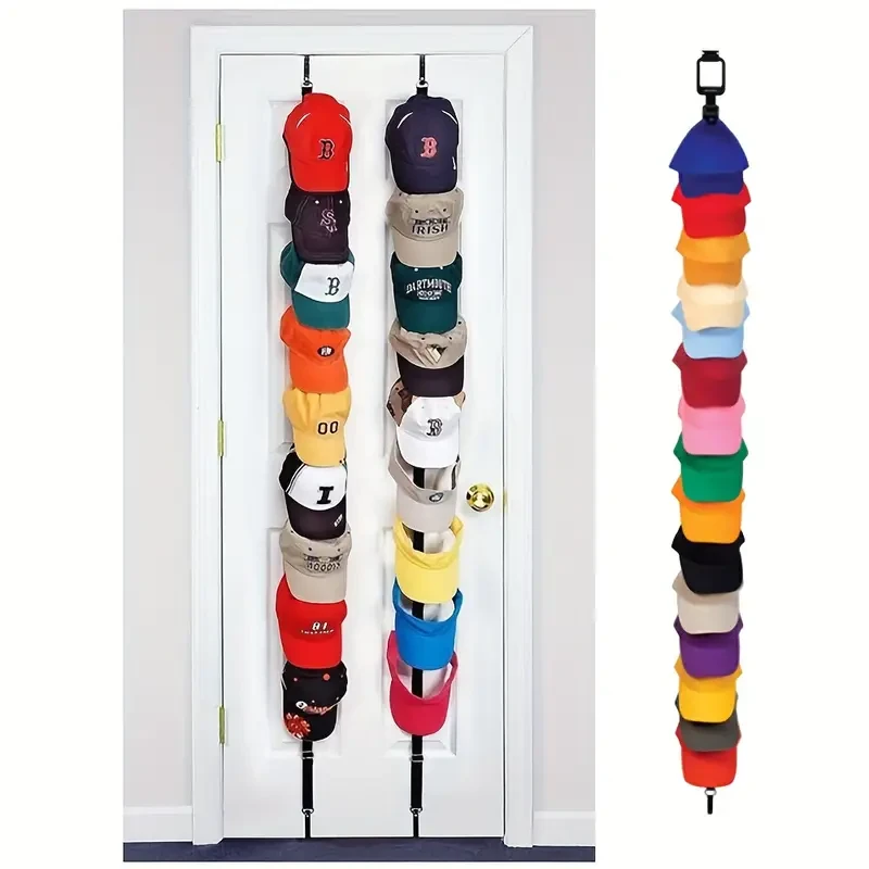 Organizador para gorras de béisbol, organizador para el hogar, colgador para puerta de armario, organizador de sombreros