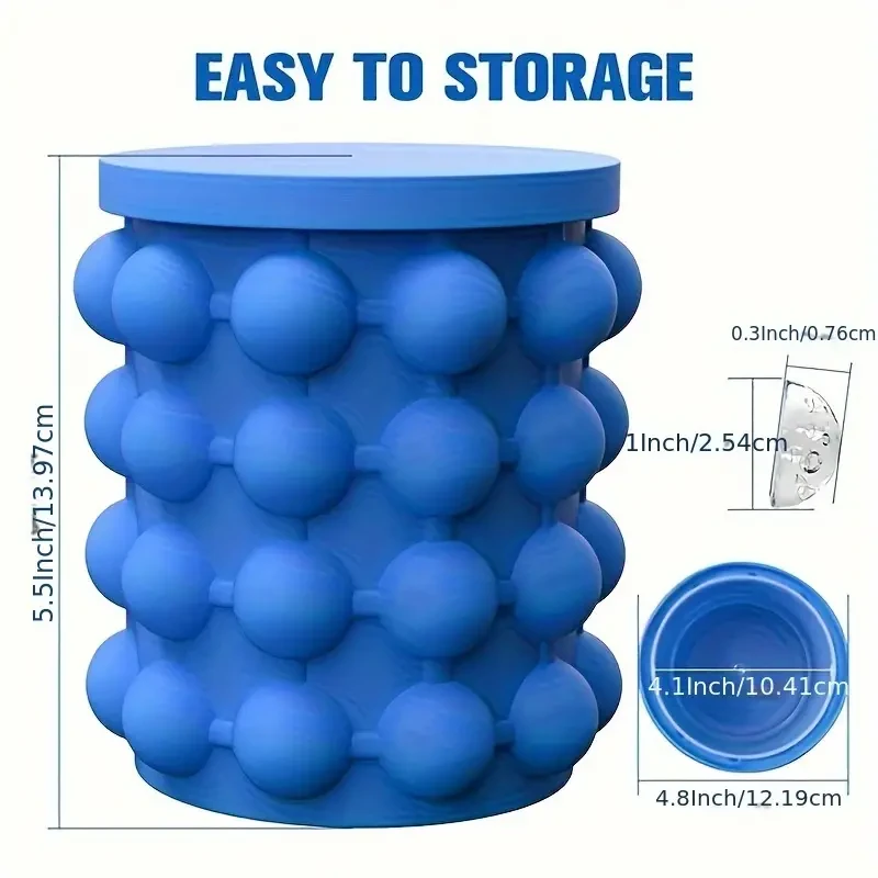 Molde para cubitos de hielo, bandejas de hielo, cubo de hielo de silicona grande, fabricante de cubitos de hielo