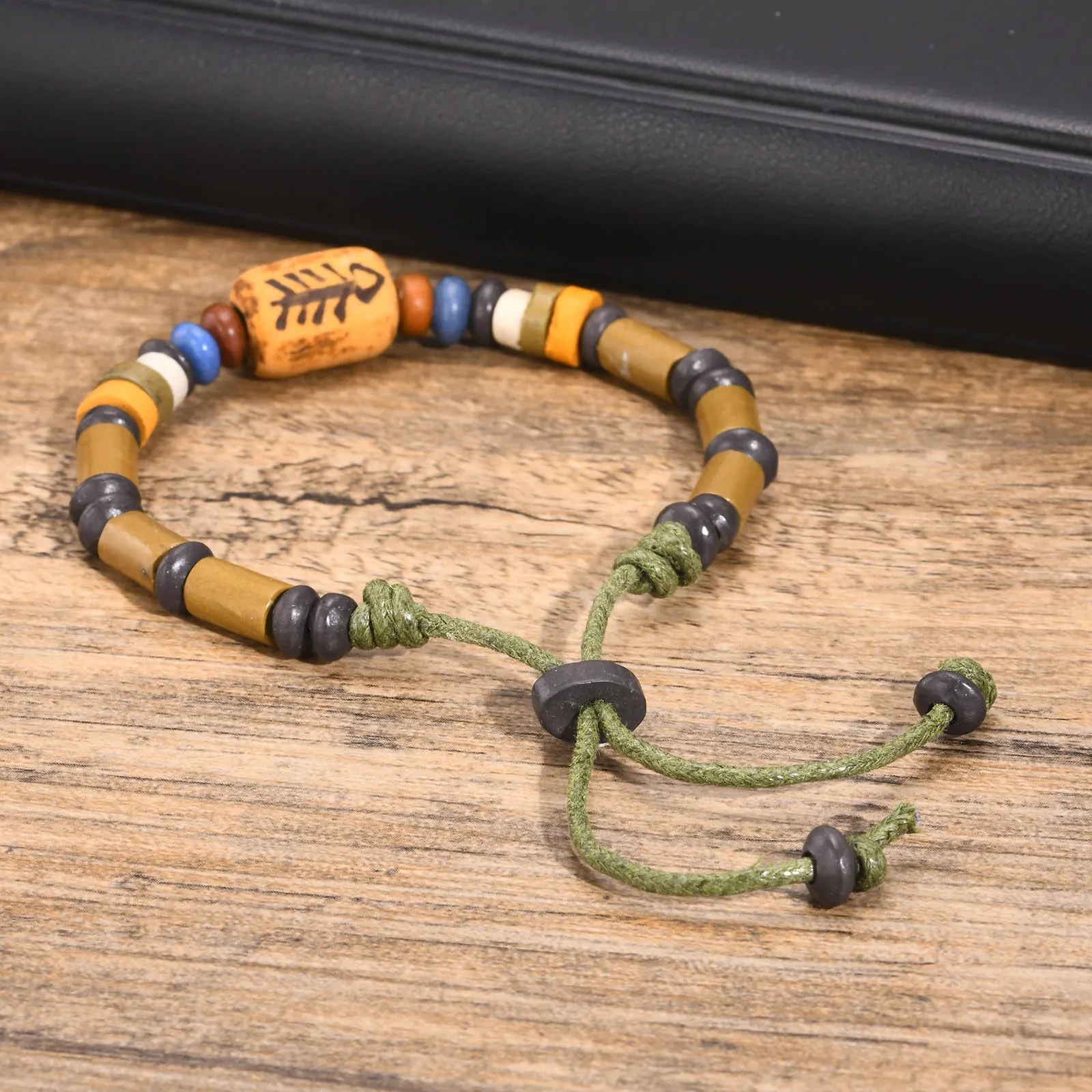 Pulsera de pareja vintage tejida