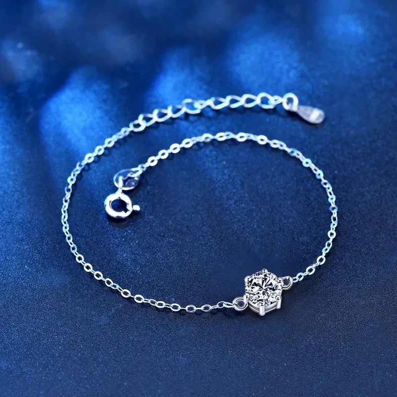 Pulsera de seis garras de plata de ley 925