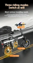 Bicicleta eléctrica para adultos con cesta, candado, soporte para móvil, motor de 400 W, velocidad máxima de 40 km/h, alarma antirrobo, neumáticos de 35 cm, batería extraíble, amortiguadores múltiples, ideal para desplazamientos urbanos, plegable.