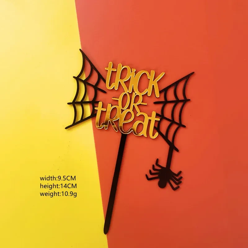 Nueva tarjeta de inserción acrílica para pastel de Halloween