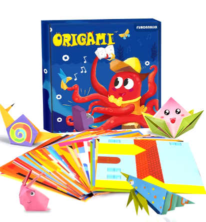 Juguetes de manualidades para bebés Origami de animales de dibujos animados