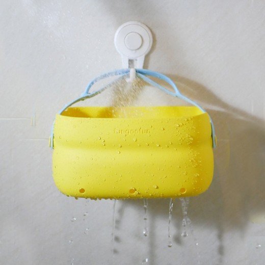 Bolsa de cosméticos 2 en 1 con asa, para colgar, con separación de ropa seca y húmeda, moderna, color caramelo, portátil, impermeable, para viaje.