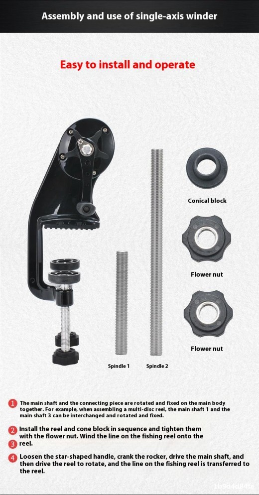 Dispositivos portátiles para enrollar hilo de pesca, suministros para pesca con caña, equipo de pesca